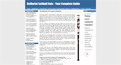 Desktop Screenshot of demarinisoftballbat.com